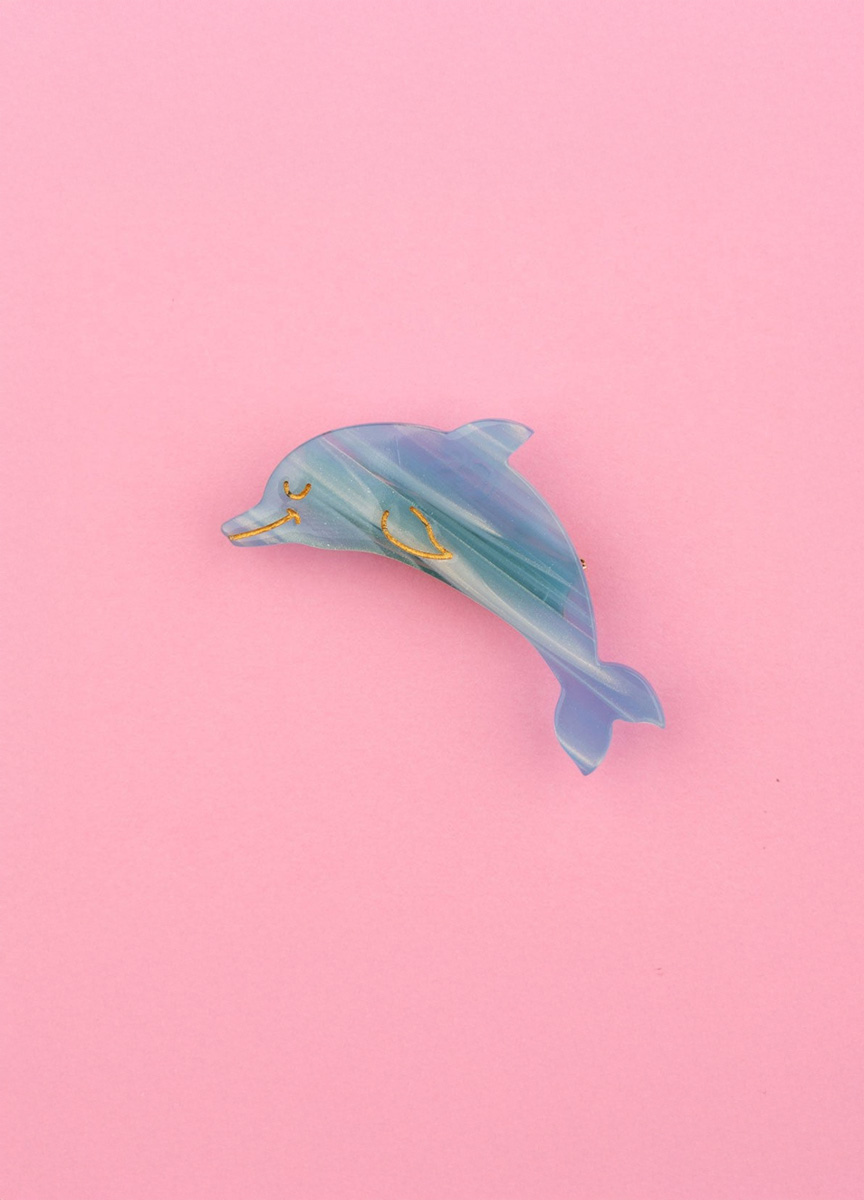 藍海海豚小髮夾